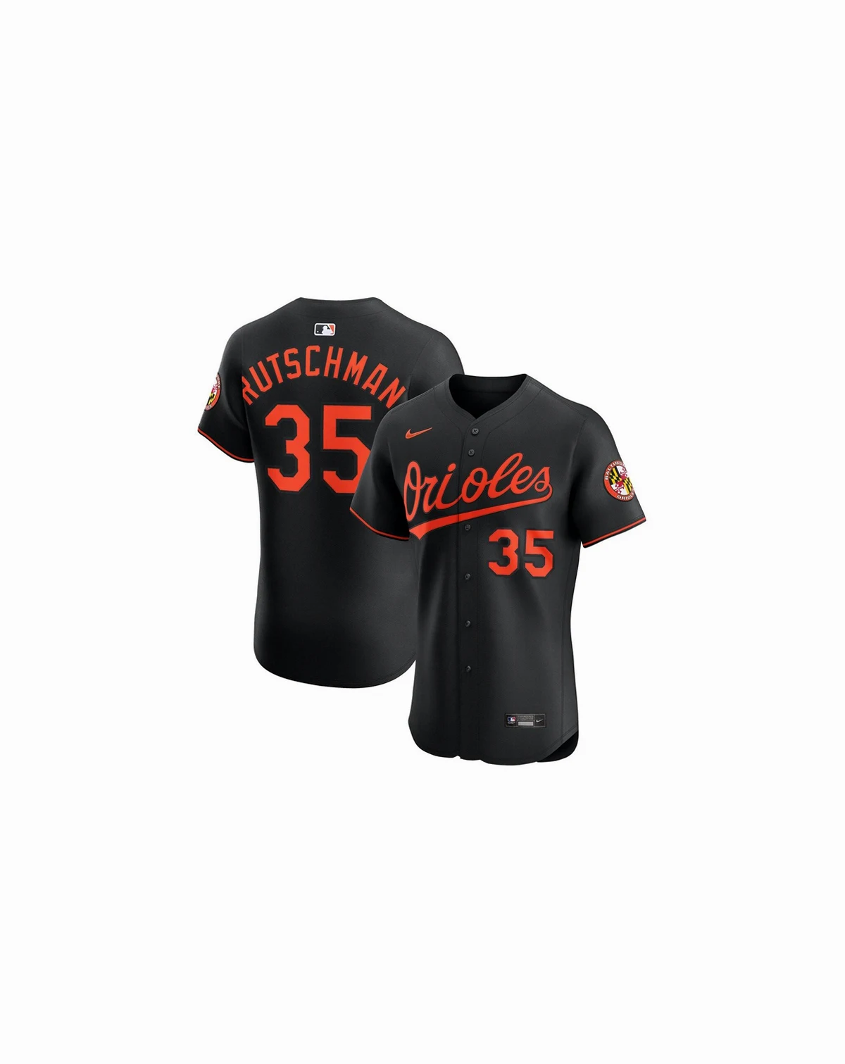 Men's Adley Rutschman Black Baltimore Orioles Alternate Elite Jersey