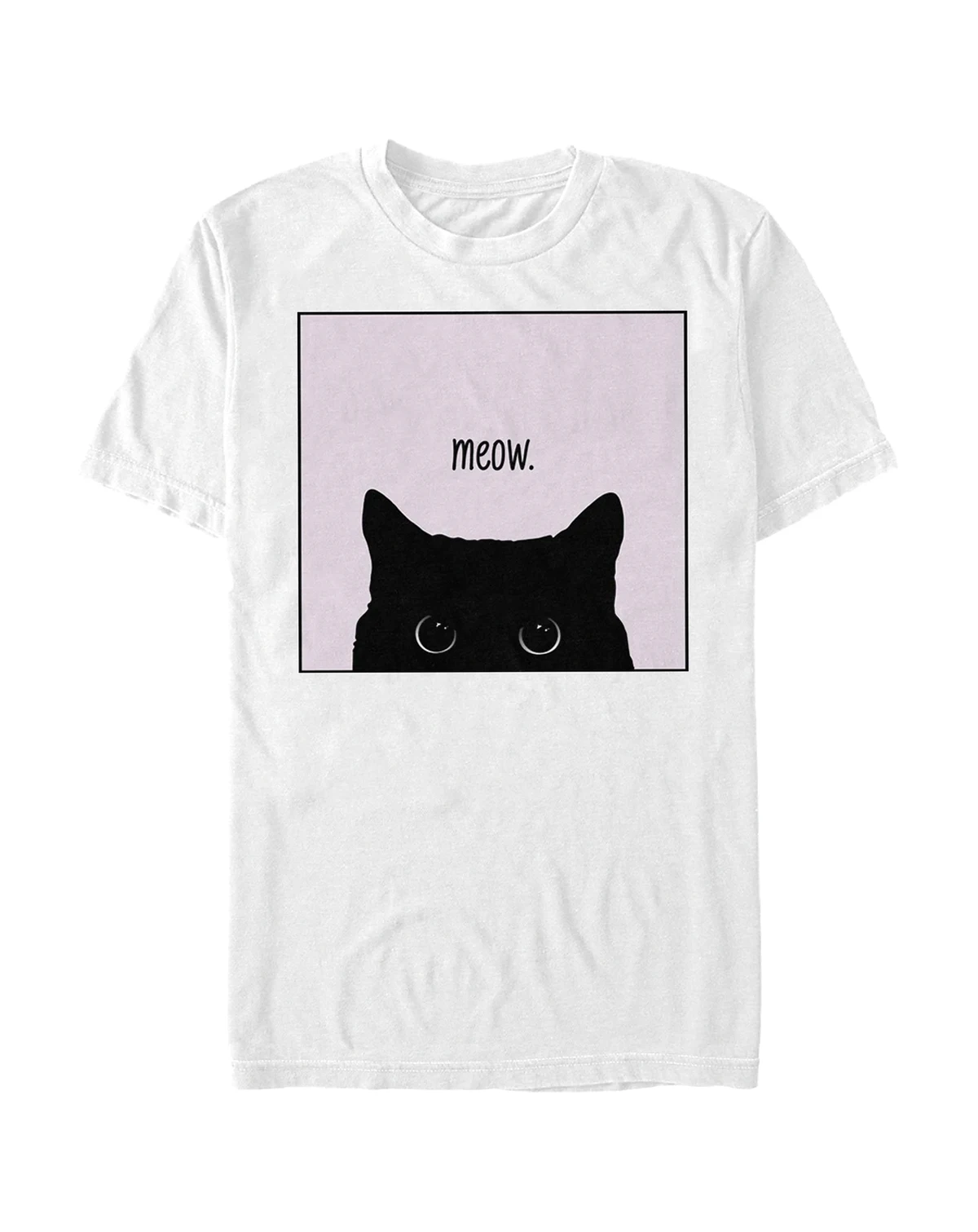 Men's Peeking Cat Short Sleeve Crew T-shirt