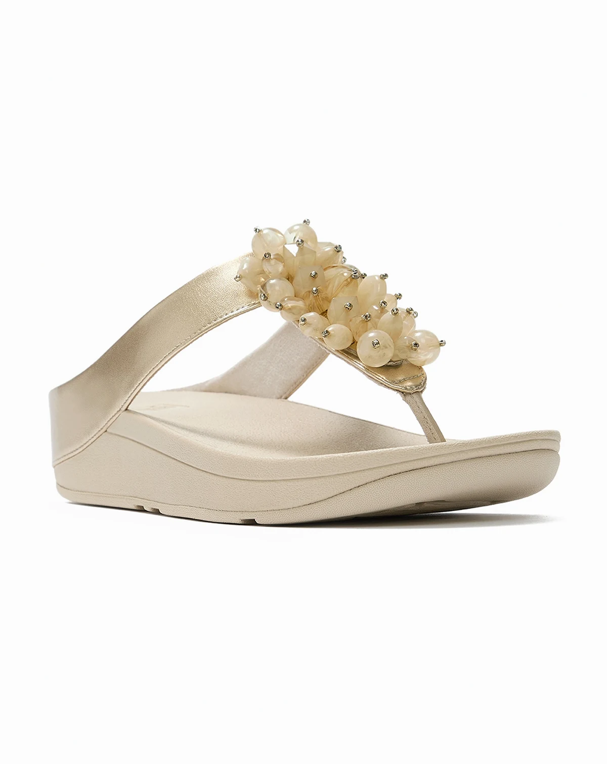 Women's Fino Bead Cluster Toe Post Slip-On Sandals