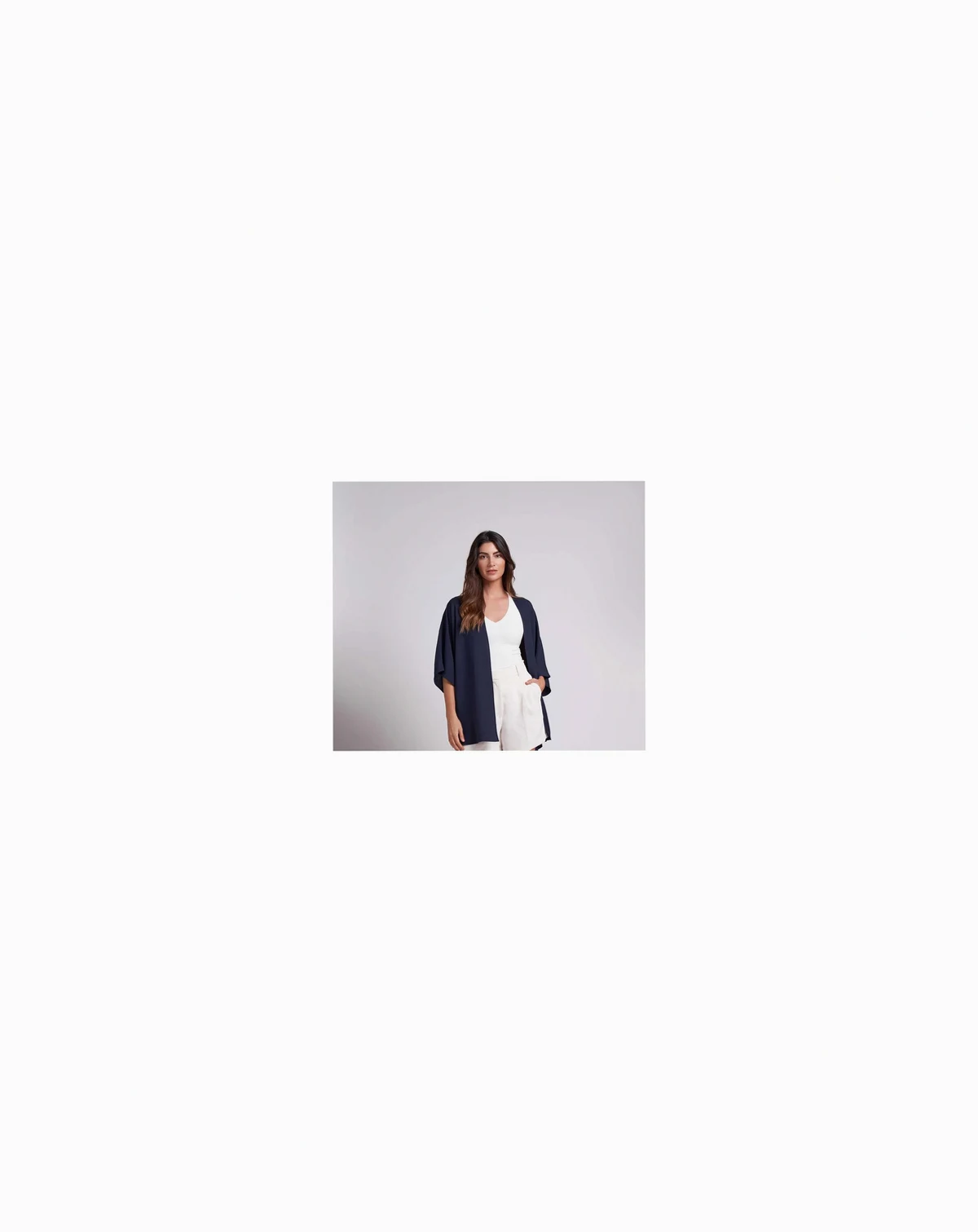 Women's Mila Very Oversized Lightweight Crinkled Fabric Kimono