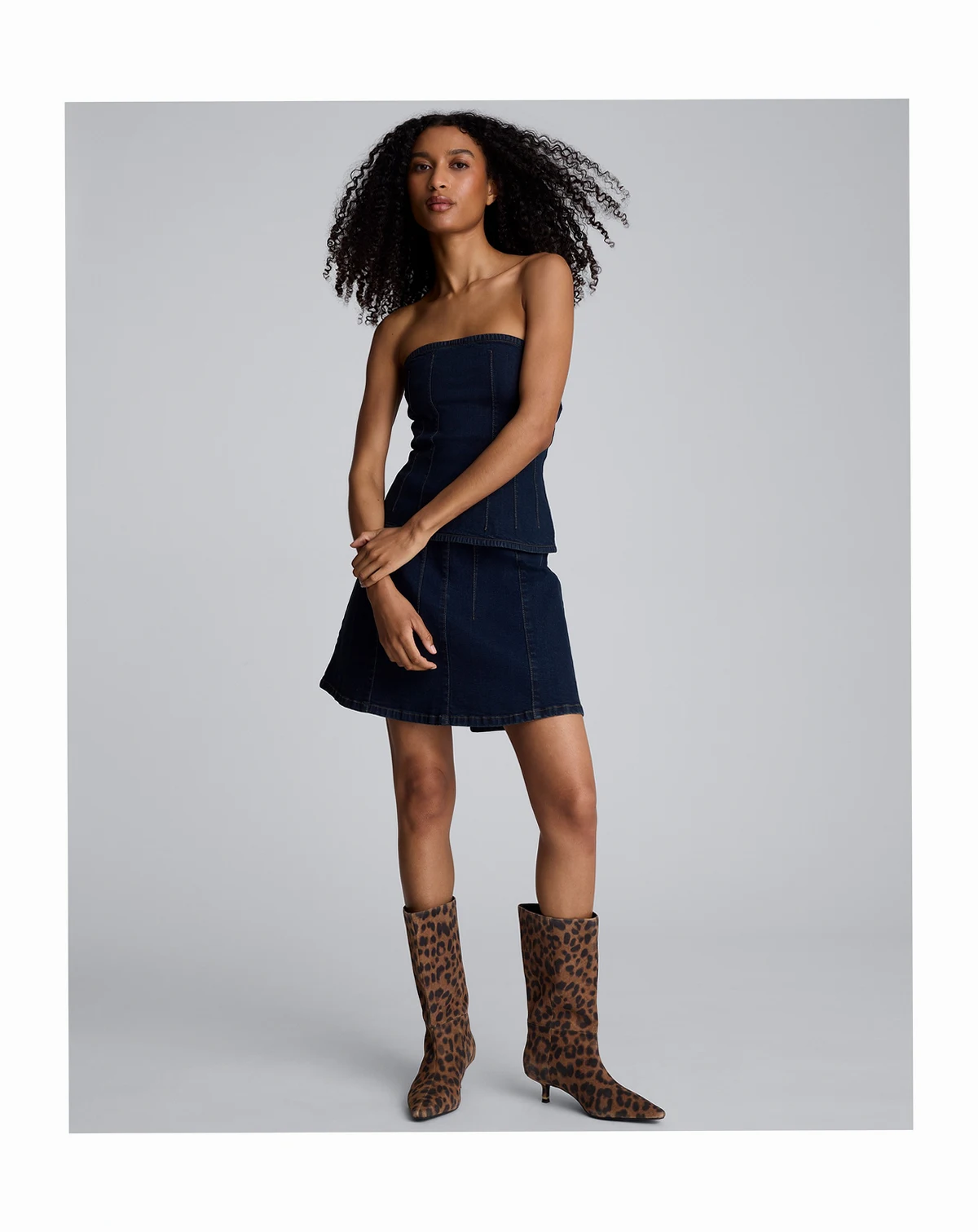 Women's Smocked Strapless Bustier Top