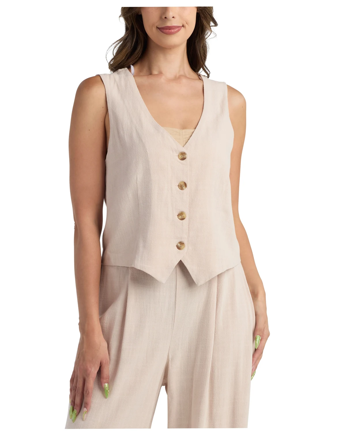 Juniors' Resort Boxy Sleeveless Vest Top