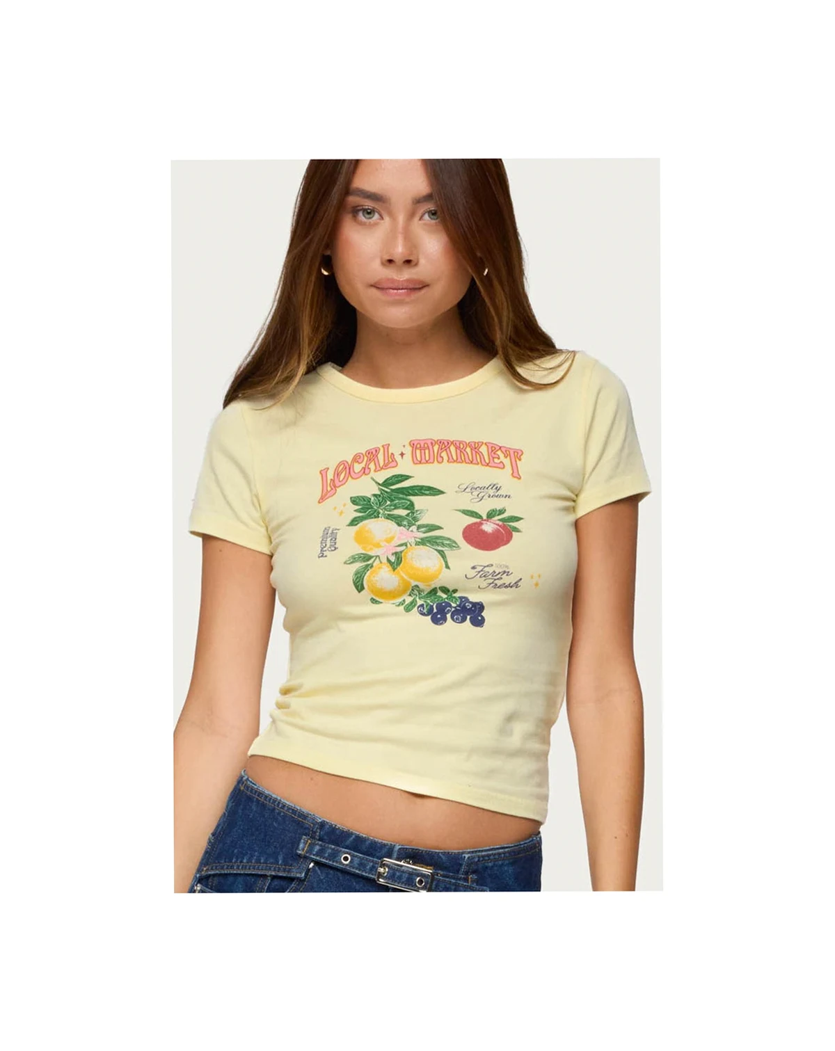 Women's Local Market Graphic T Shirt