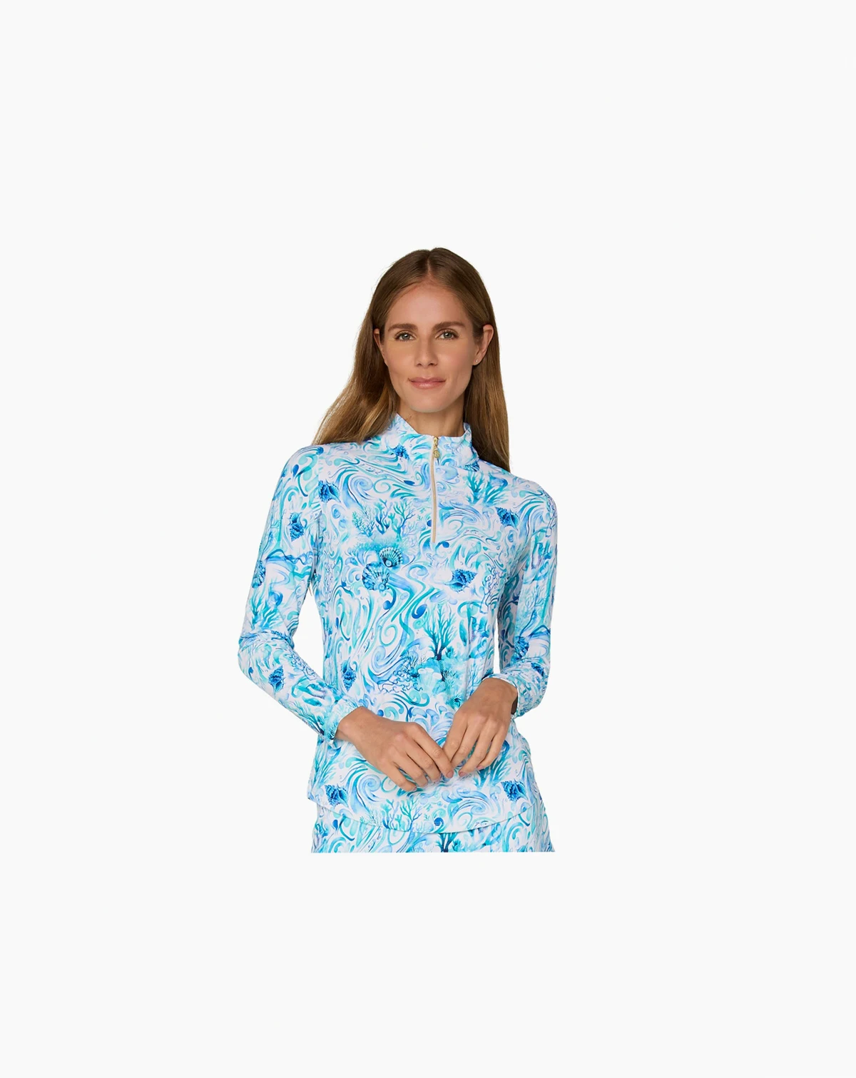 G Lifestyle Long Sleeve Mock Neck Top