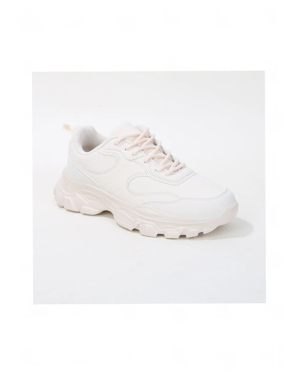 Lidia Mixed Material Sneakers