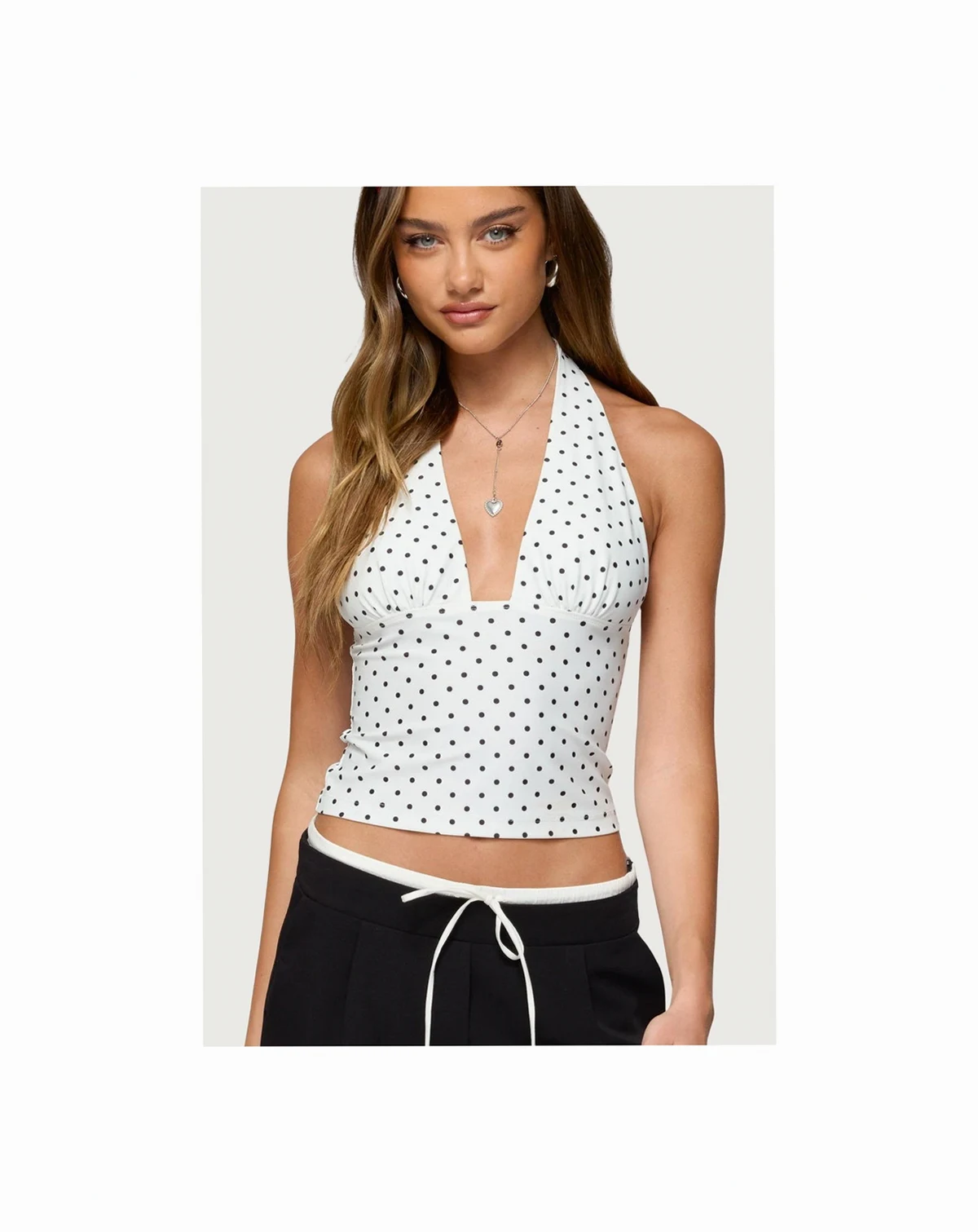 Women's Blaire Polka Dot Halter Top