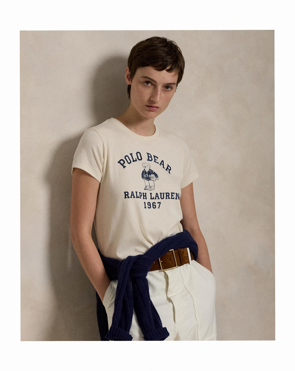 Women's Polo Bear Cotton Jersey Tee