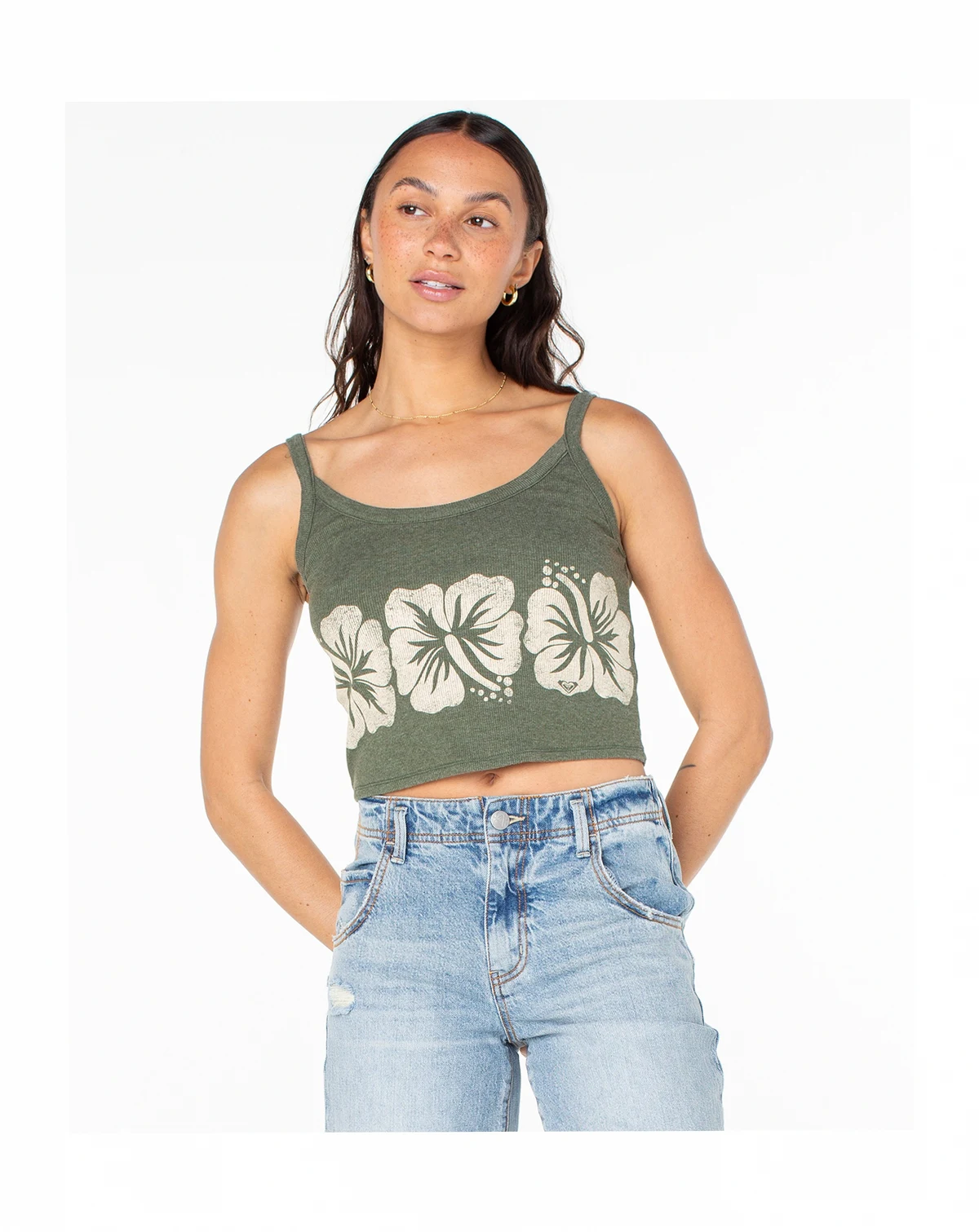 Women's Flower Block Wanderer Tank Top