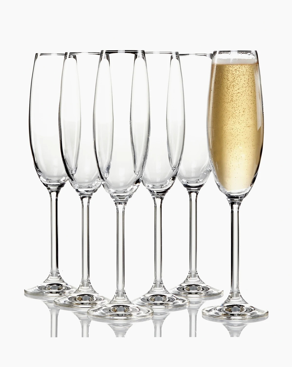 Tuscany Champagne Flutes 6 Piece Value Set