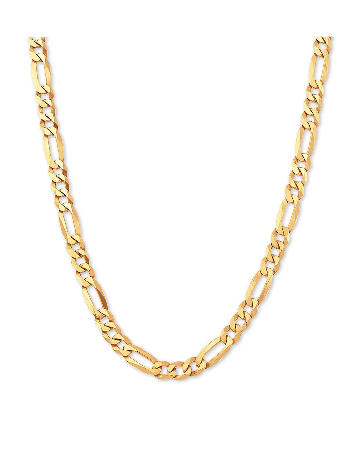 Figaro Link 22" Chain Necklace in 18k Gold-Plated Sterling Silver or Sterling Silver
