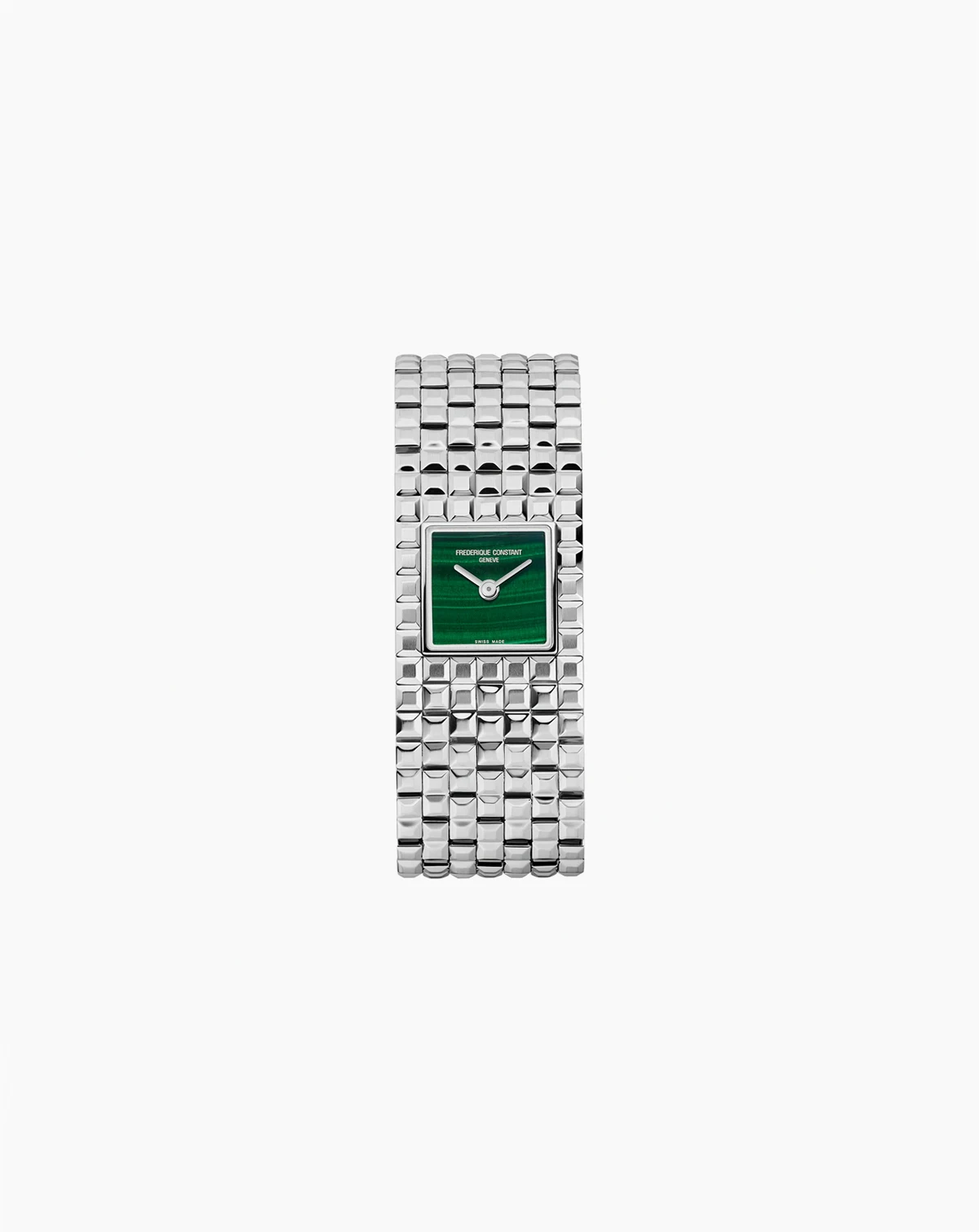 Women's Manchette Silver-Tone Stainless Steel Bracelet Watch, 25.7mm