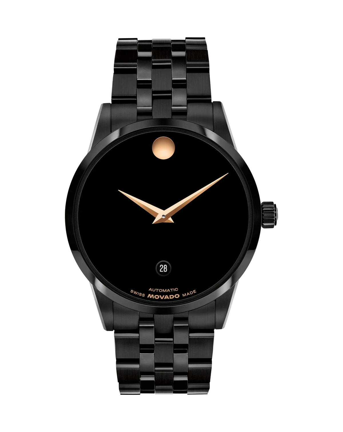 Men's Museum Classic Swiss Automatic Black PVD Watch, 40mm