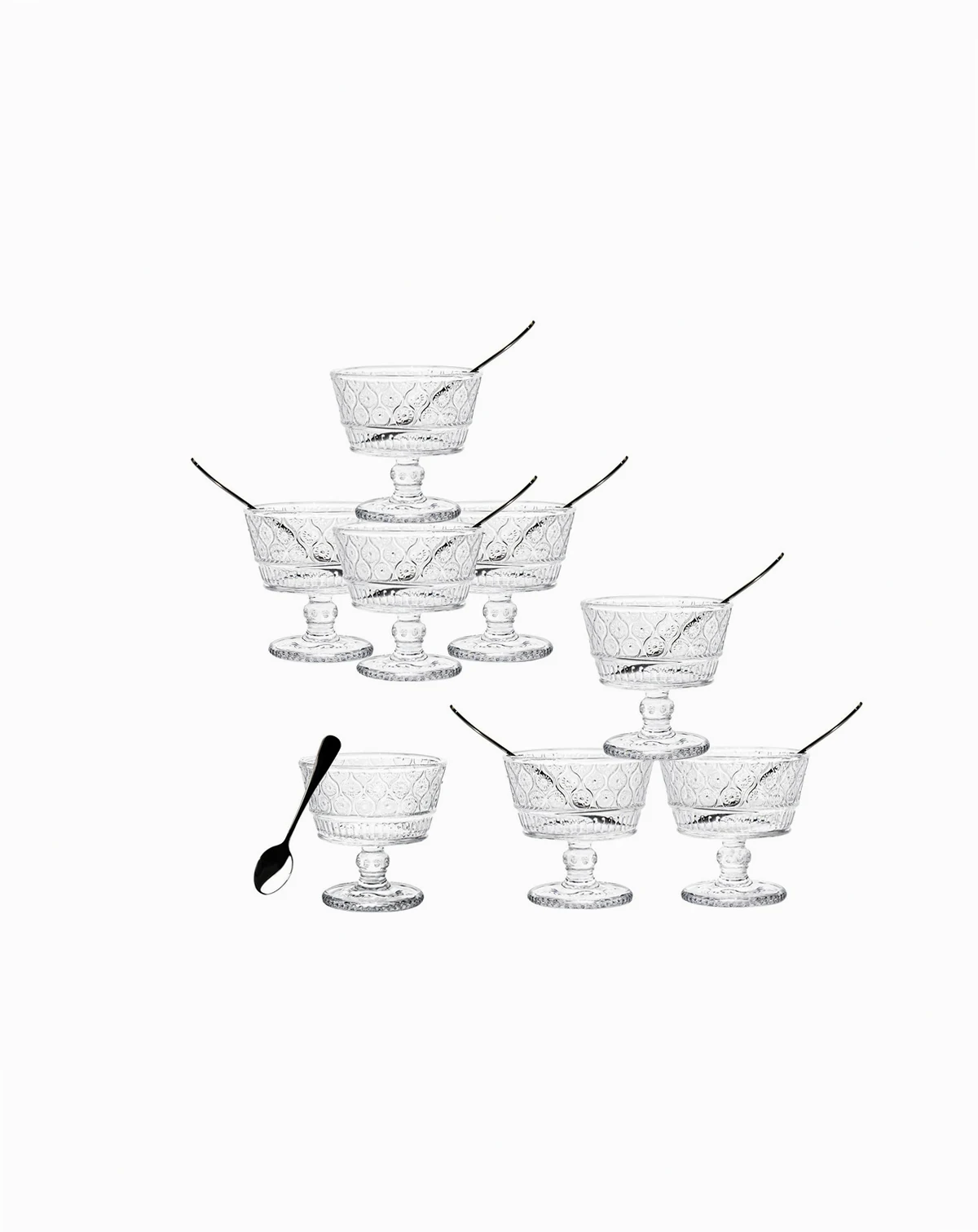 Claro 16 Pc. Tasters w/Spoon, Service for 8