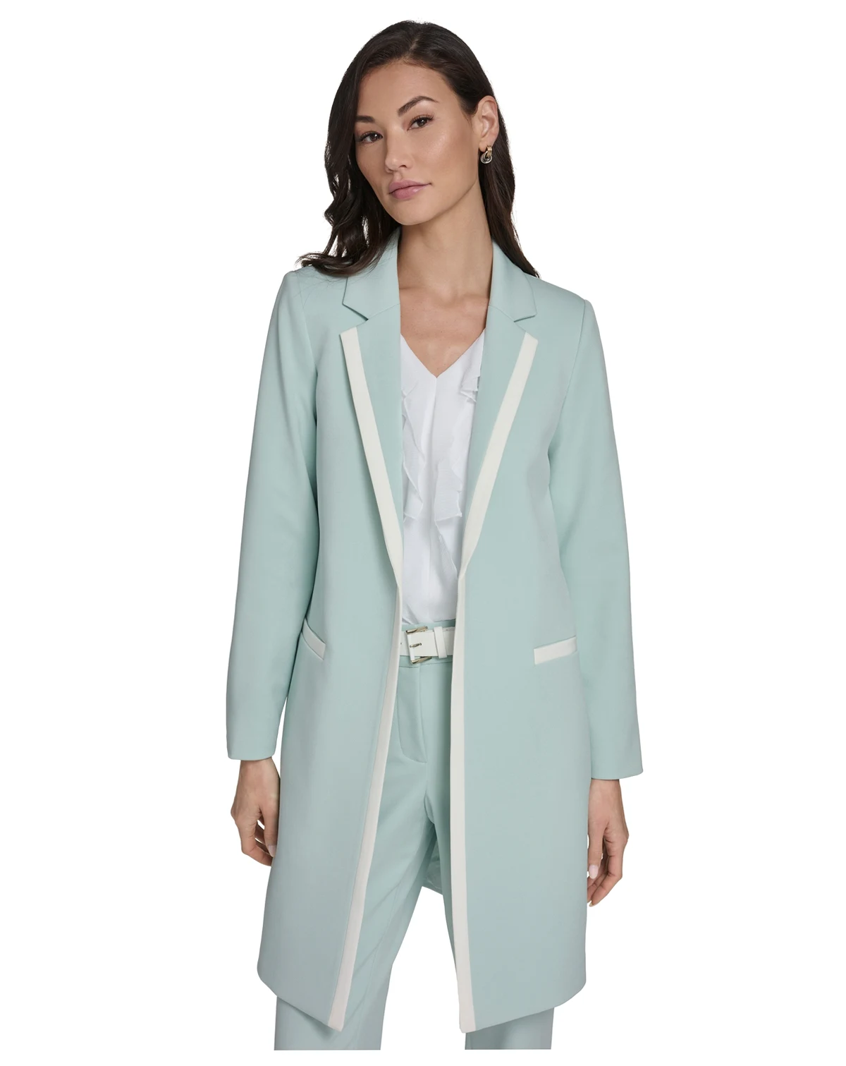 Women's Notch Collar Framed Topper Jacket