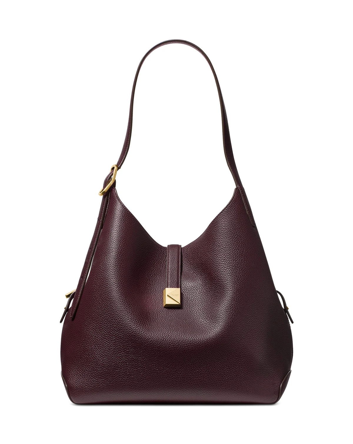 Deco Large Pebbled Leather Tote Bag