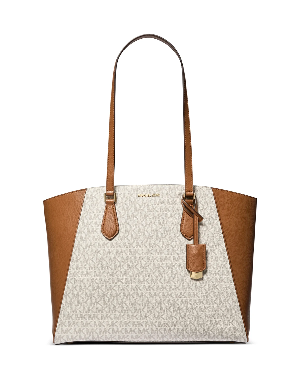 Taryn Large Signature Logo and Leather Tote
