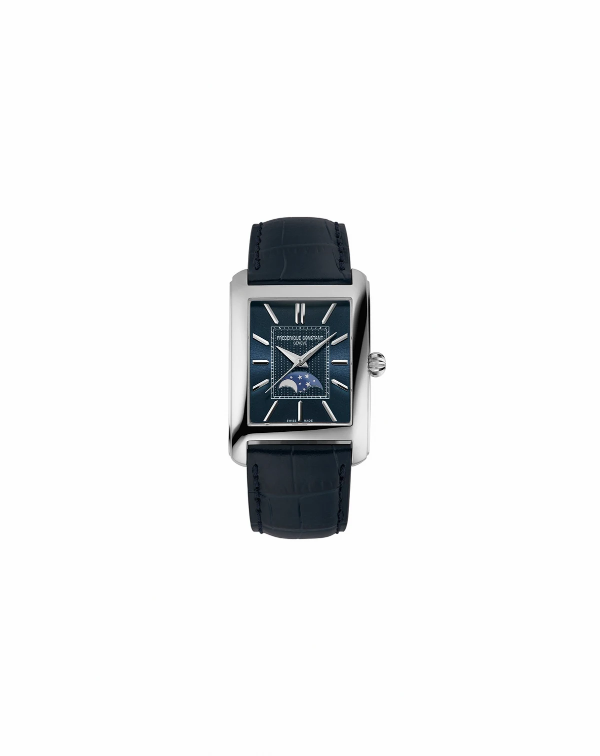 Men's Carree Automatic Blue Strap Watch, 30mm