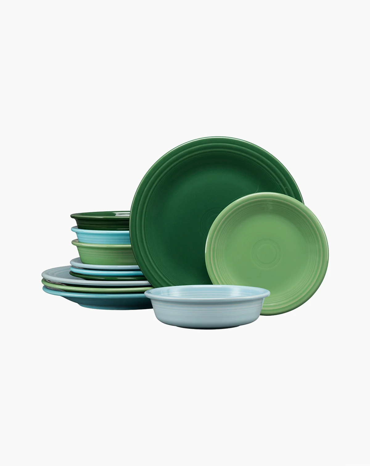 Aegean Classic Rim 12 Pc. Dinnerware Set, Service For 4