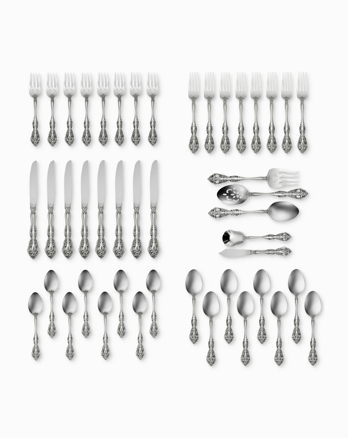 Michelangelo 45 Piece Flatware Set, Service for 8