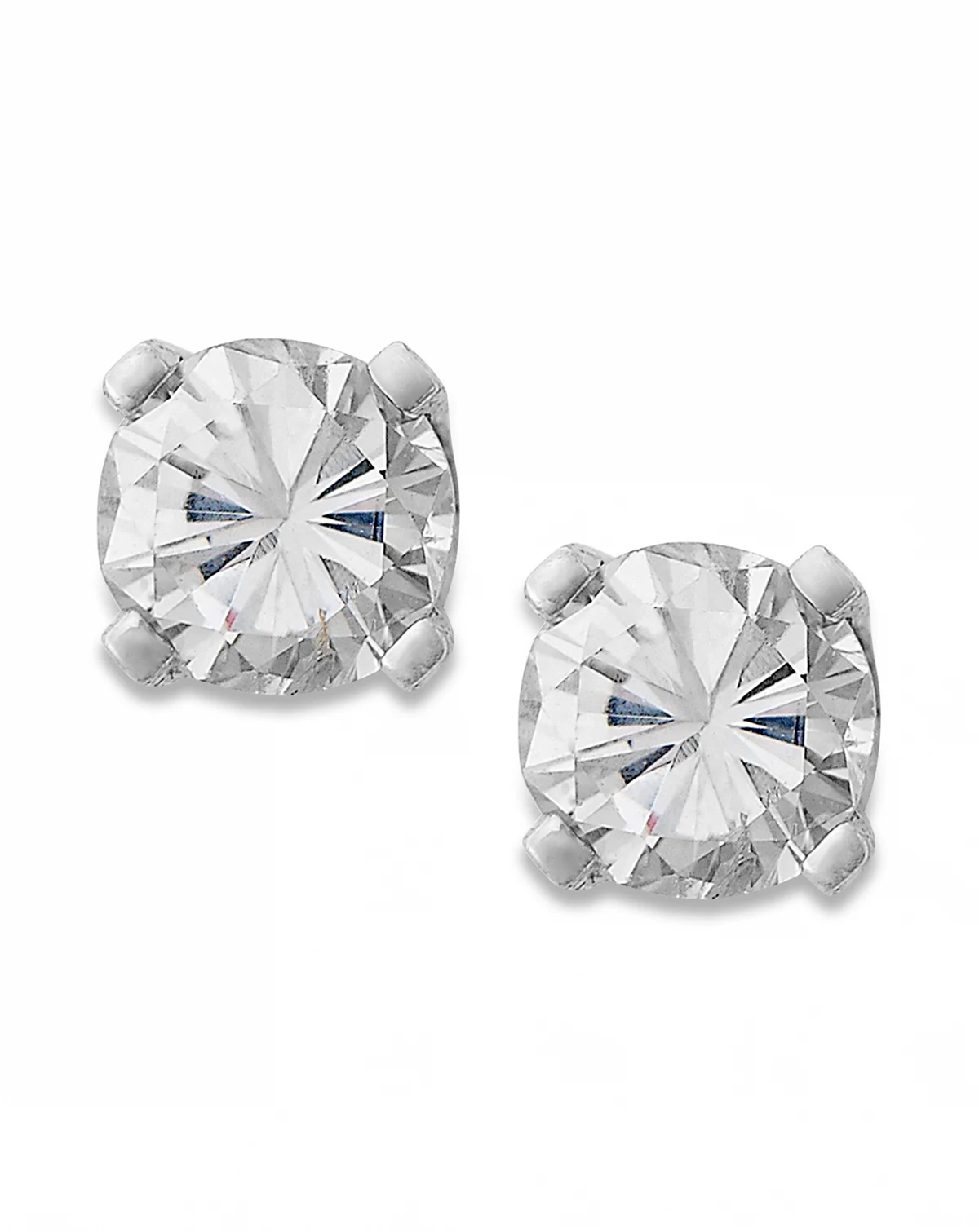 Round-Cut Diamond Stud Earrings in 10k White or Yellow Gold (1/4 ct. t.w.)