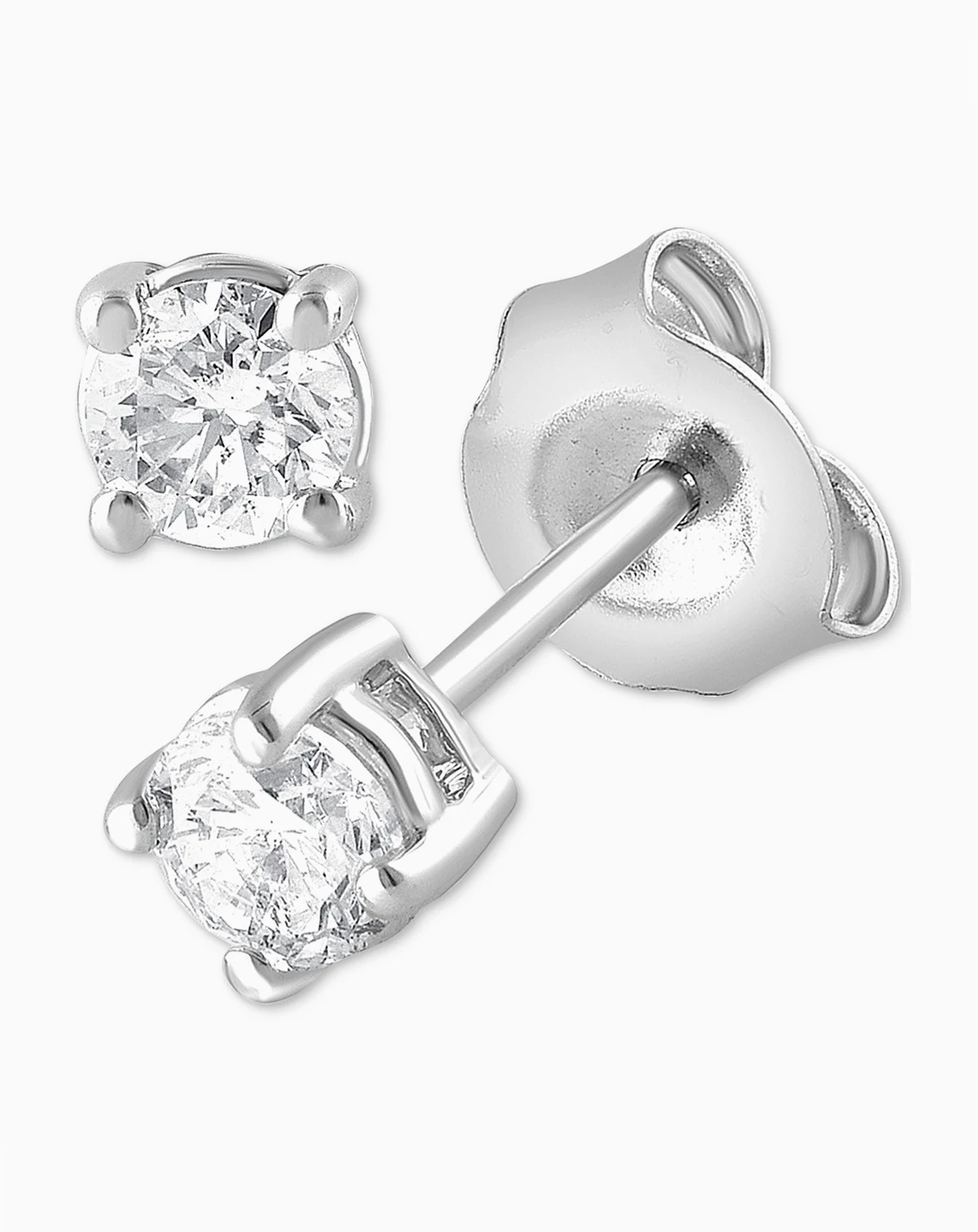 Lab Grown Diamond Stud Earrings (1/3 ct. t.w.) in Sterling Silver