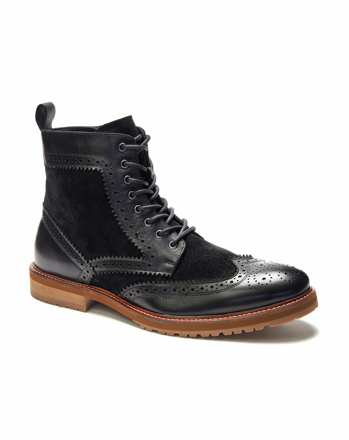 Men's Langston Wingtip Lace-Up Boots