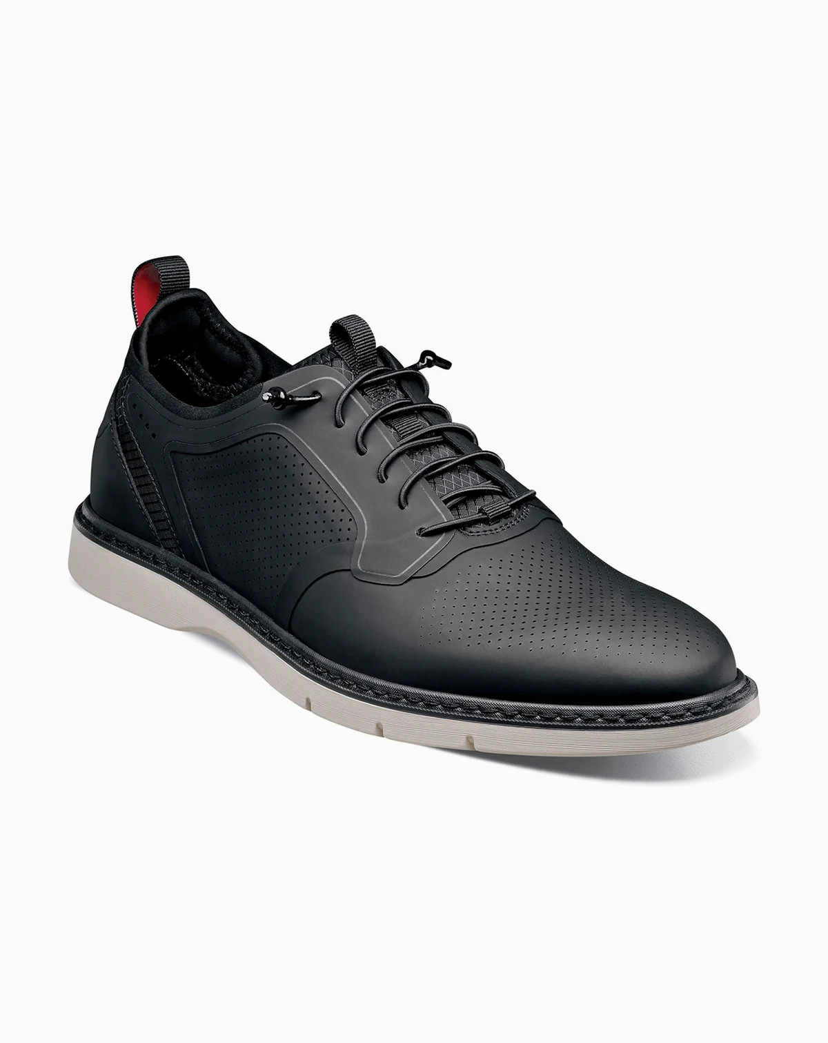 Men's Synchro Plain Toe Elastic Lace Shoes
