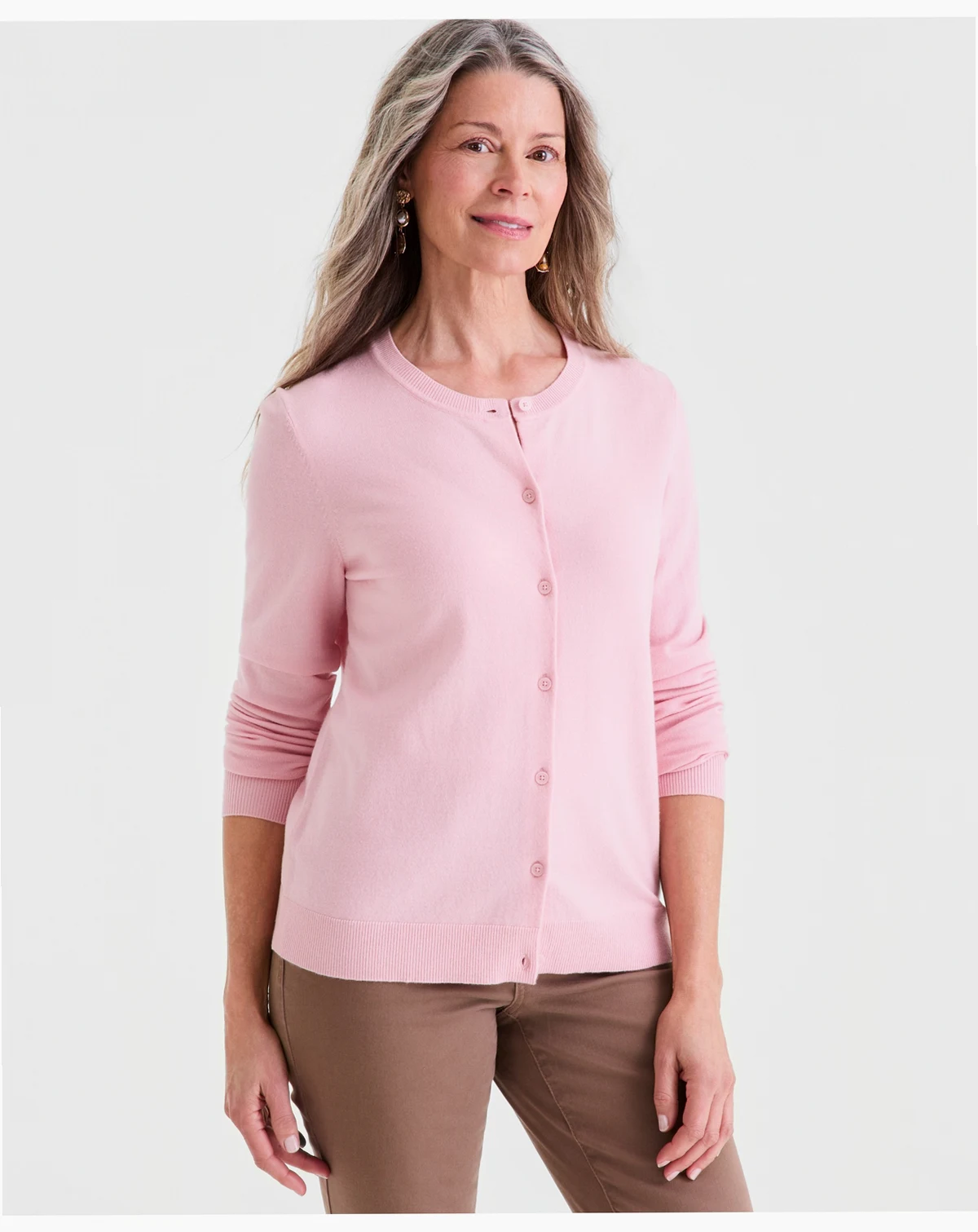 Women's Button-Down Long-Sleeve Cardigan, Created for Macy's
