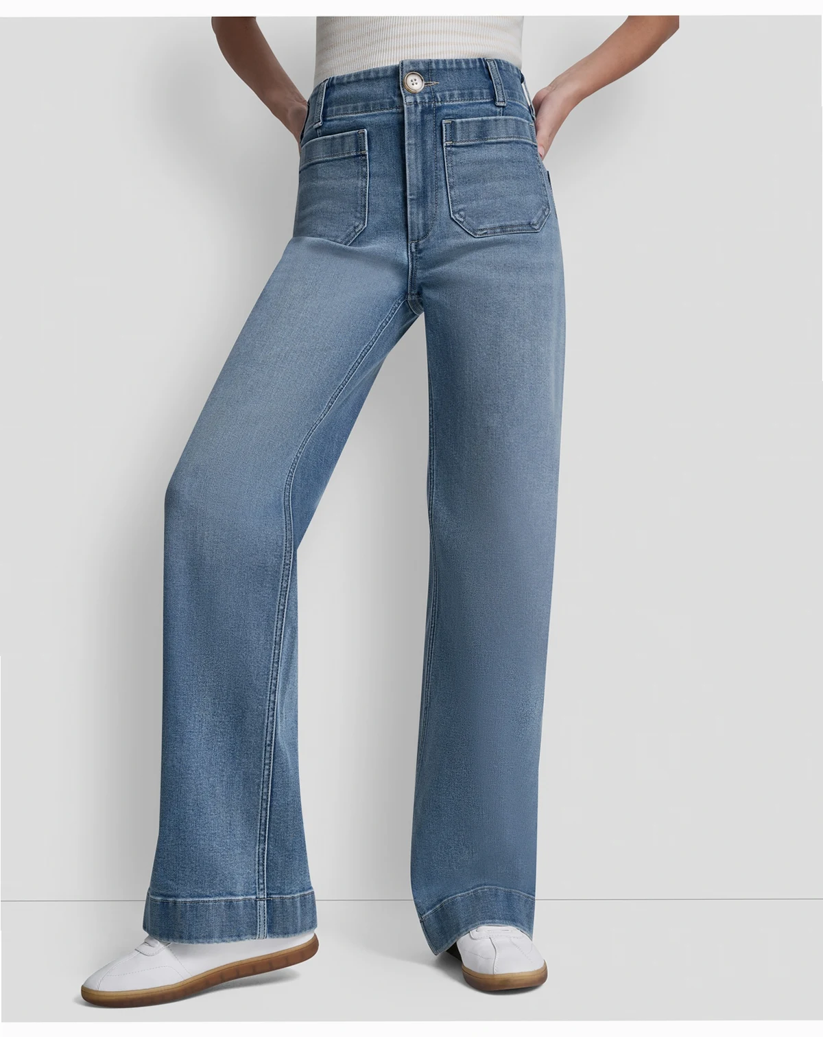 Petite High-Rise Wide Leg Jeans