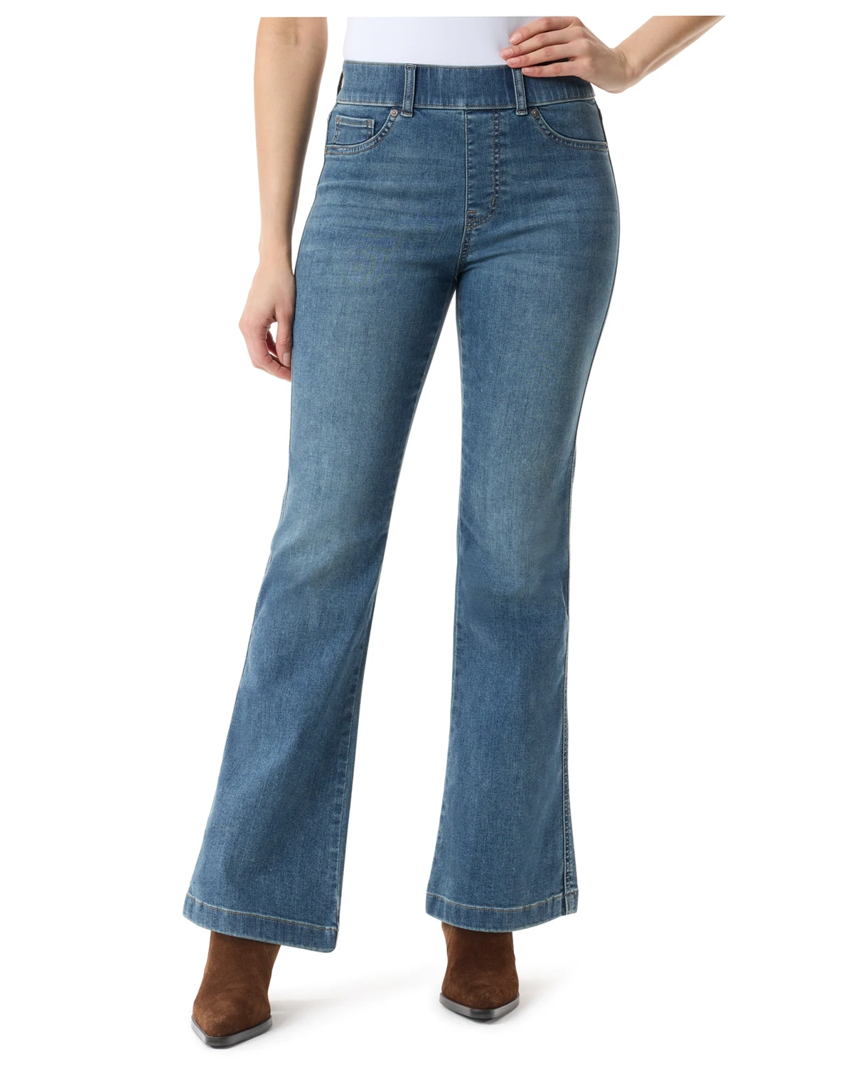 Women's Shape Effect Pull-On Flare Jeans