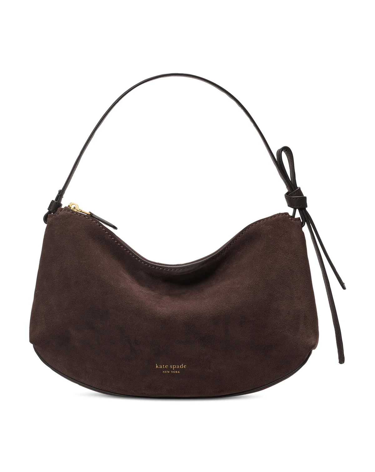 Loop Medium Suede Shoulder Bag
