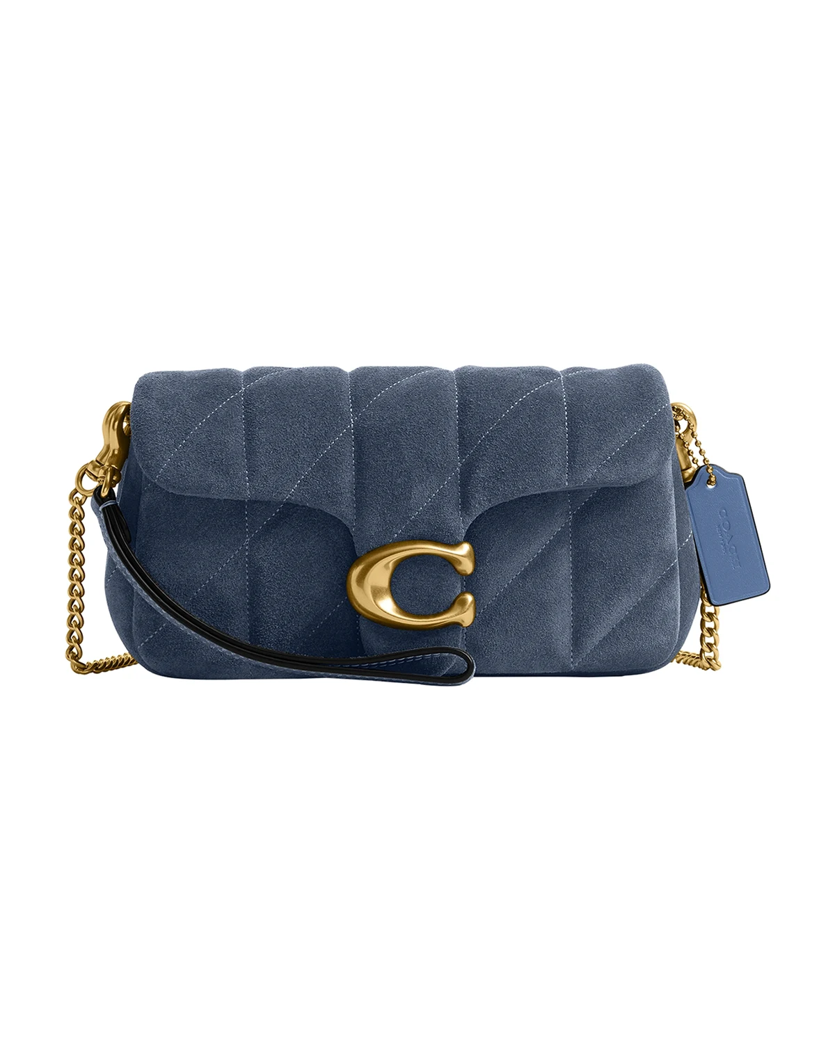 Tabby Mini Quilted Suede Crossbody Bag 19