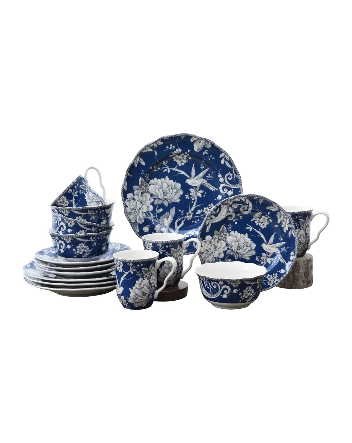 Adelaide Toile 16 Pc. Dinnerware Set, Service for 4