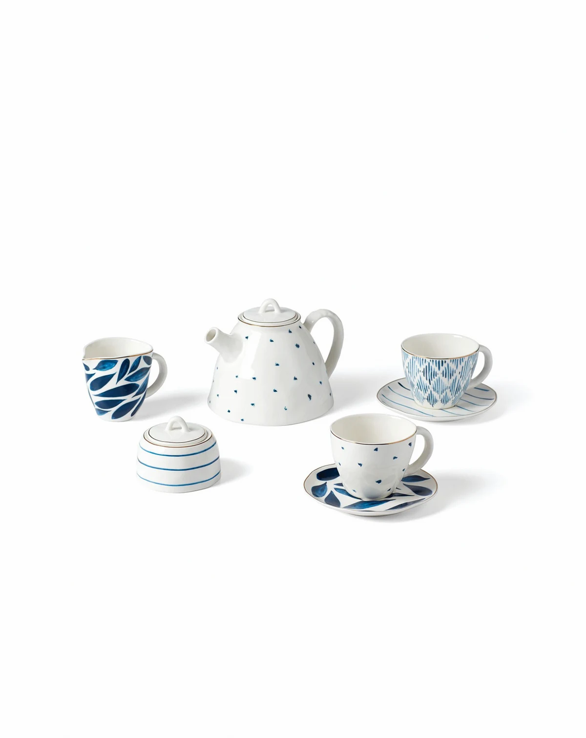 Blue Bay 9-Piece Tea Set, Service for 2