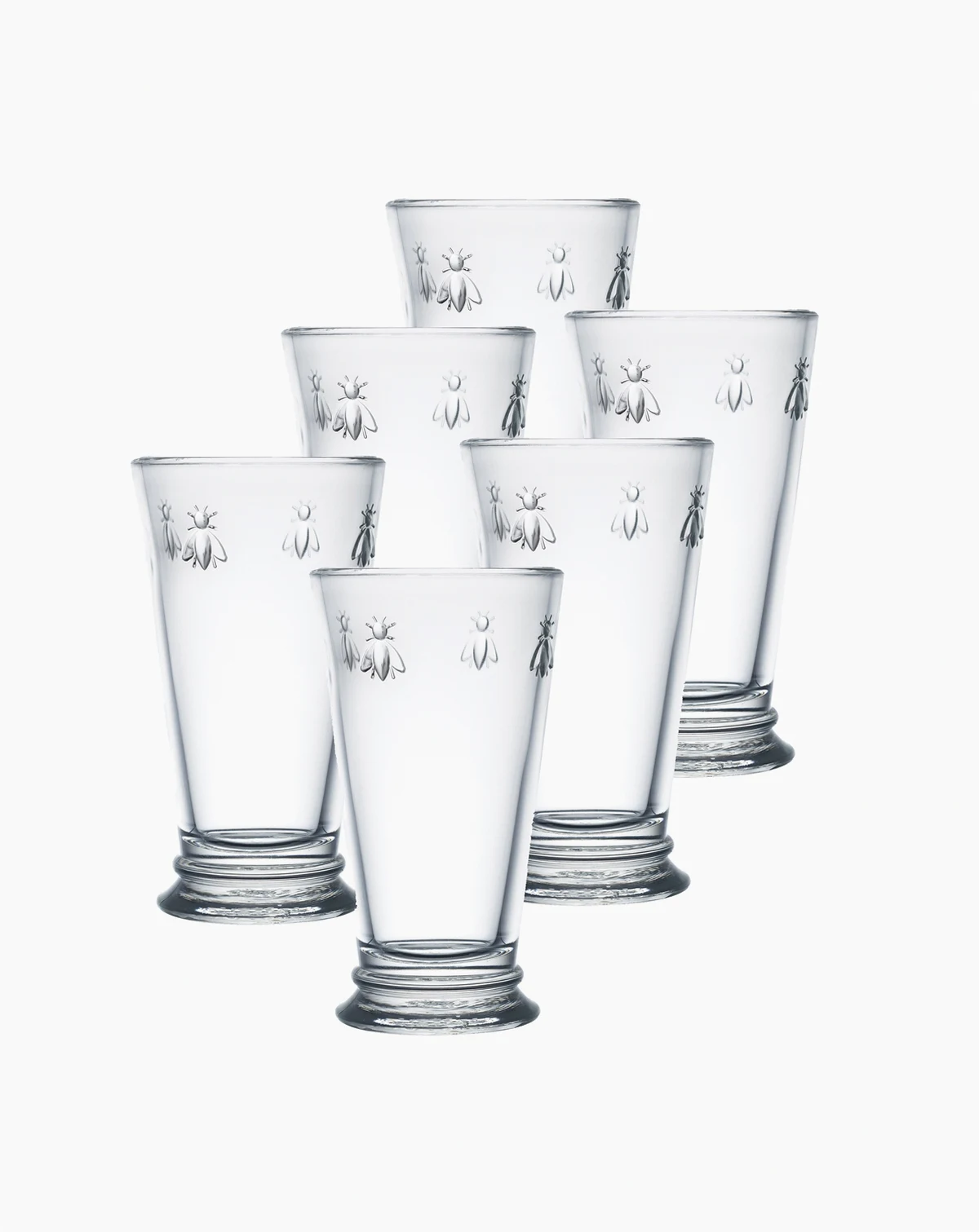 La Rochere Napoleon Bee 6-Pc. Large Highball Glasses