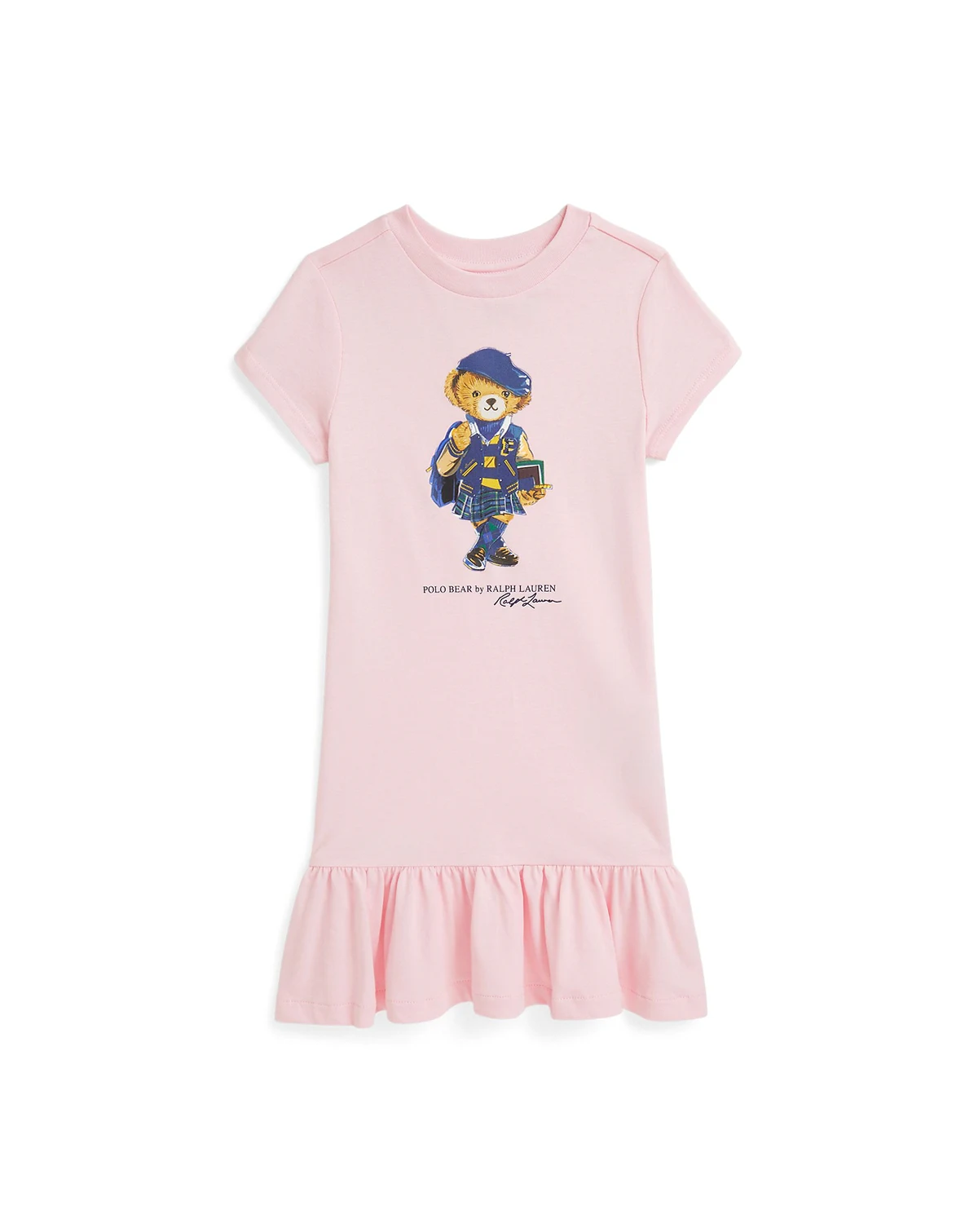 Girls 2T-6X Polo Bear Cotton Jersey Dress