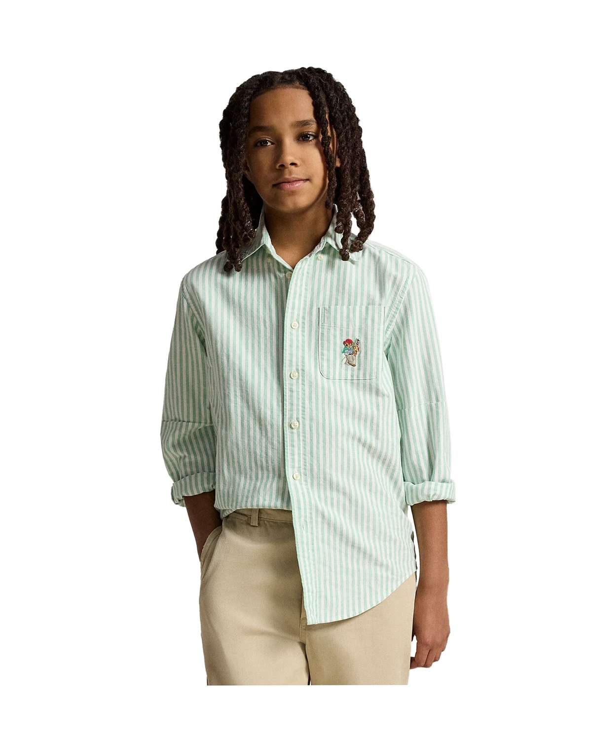 Boys' 8-20 Polo Bear Oxford Shirt