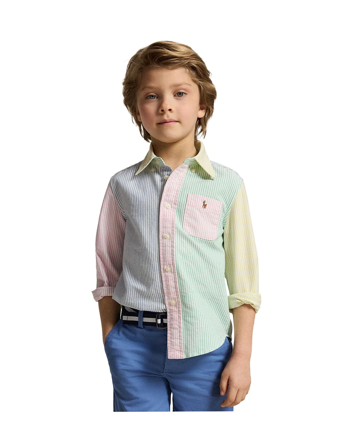 Boys' 2-7 Long-Sleeve Oxford Shirt