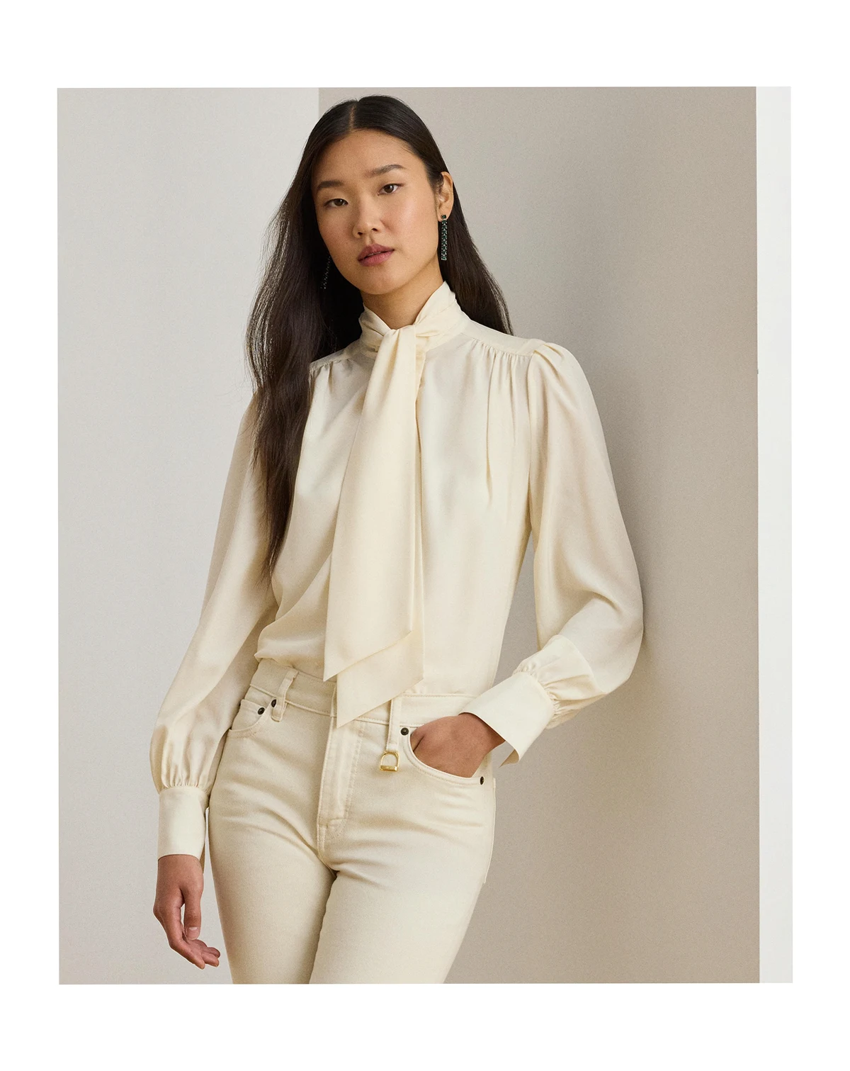 Women's Tie-Neck Top