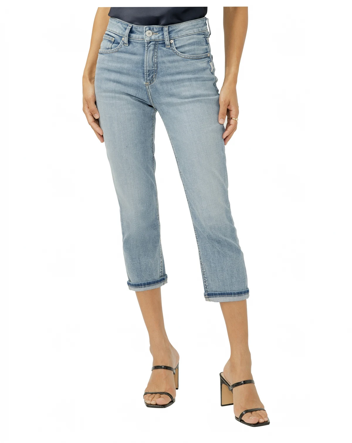 Women's Avery High-Rise Luxe Stretch Capri Jeans