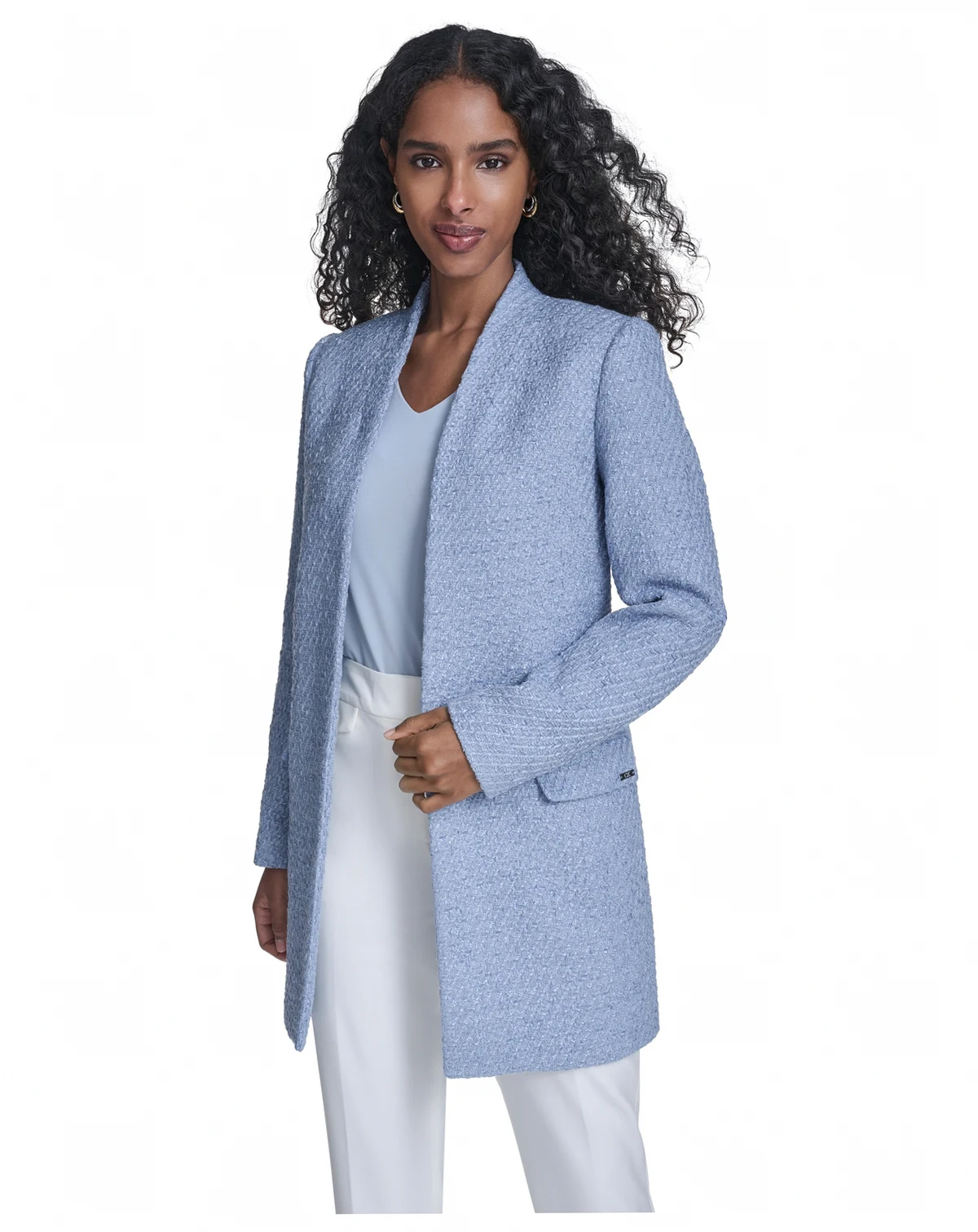 Women's Notch Collar One-Button Blazer
