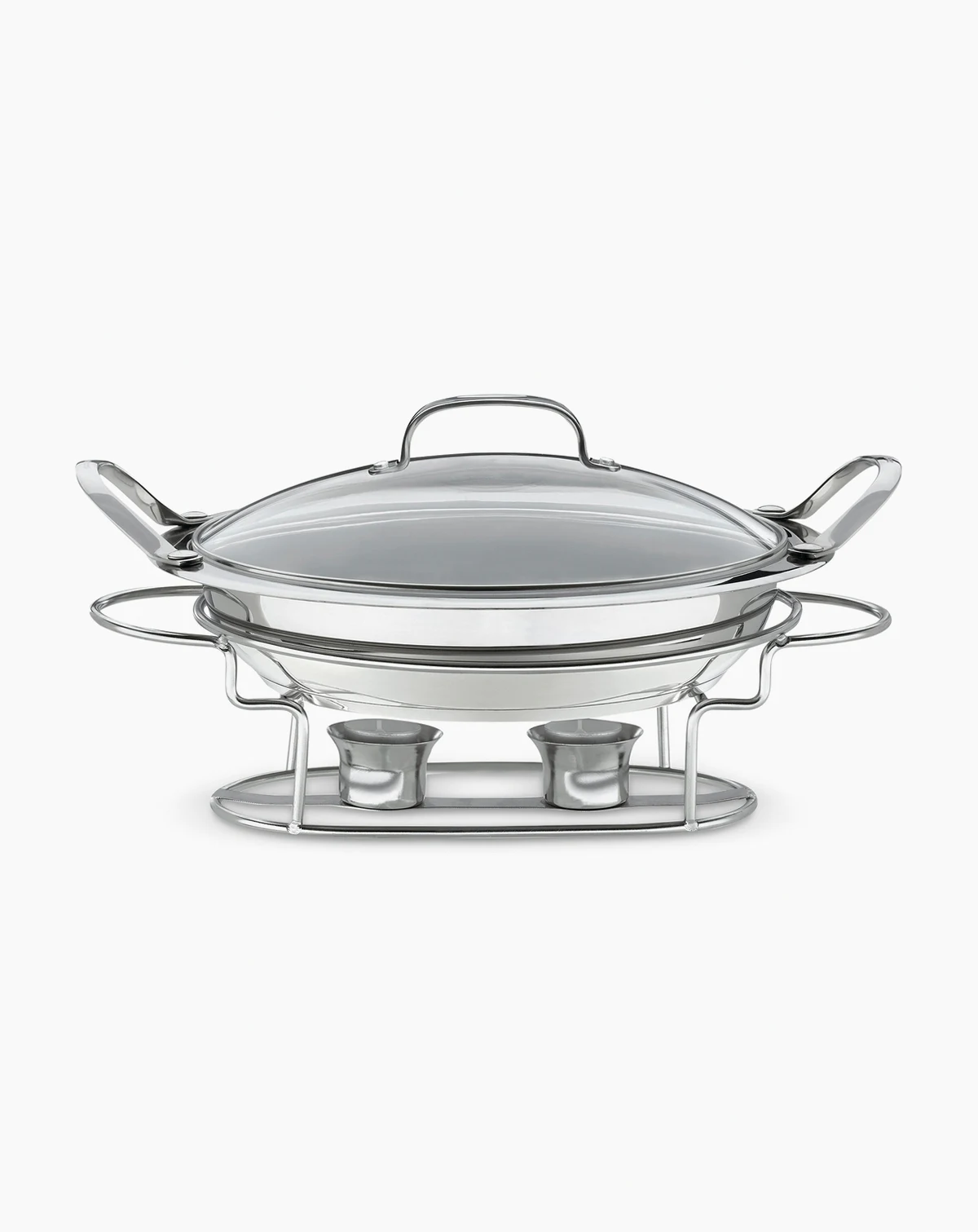 Stainless Steel 11" Round Buffet Server