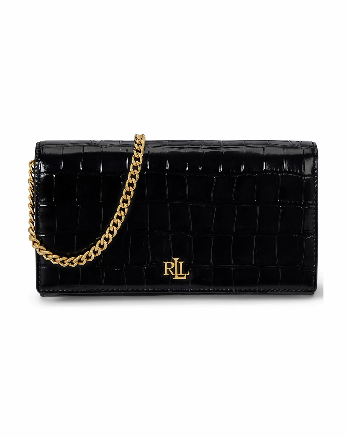 Croc-Embossed Medium Adair II Crossbody Bag