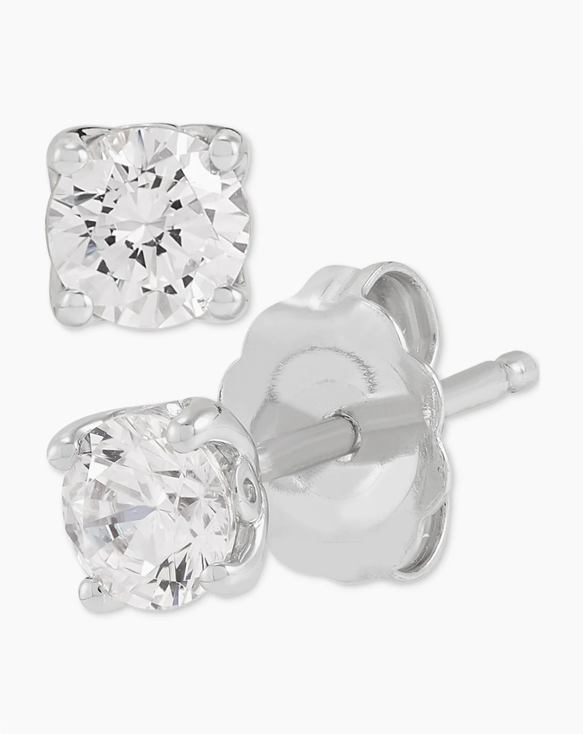 IGI Certified Lab Grown Diamond Stud Earrings (1/2 ct. t.w.) in 14k White or Yellow Gold