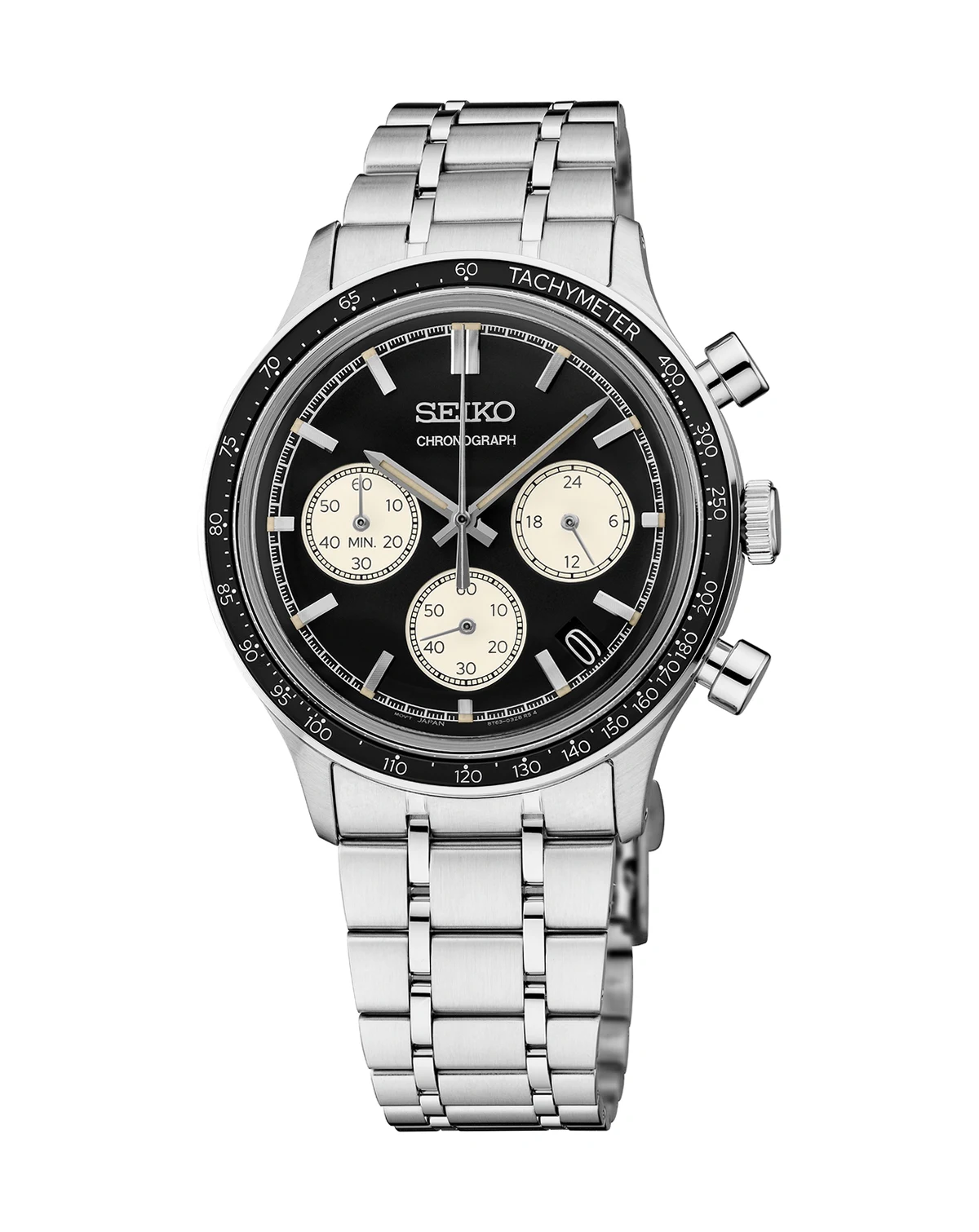 Men's Essentials Silver Stainless Steel Bracelet Watch, 38.7mm