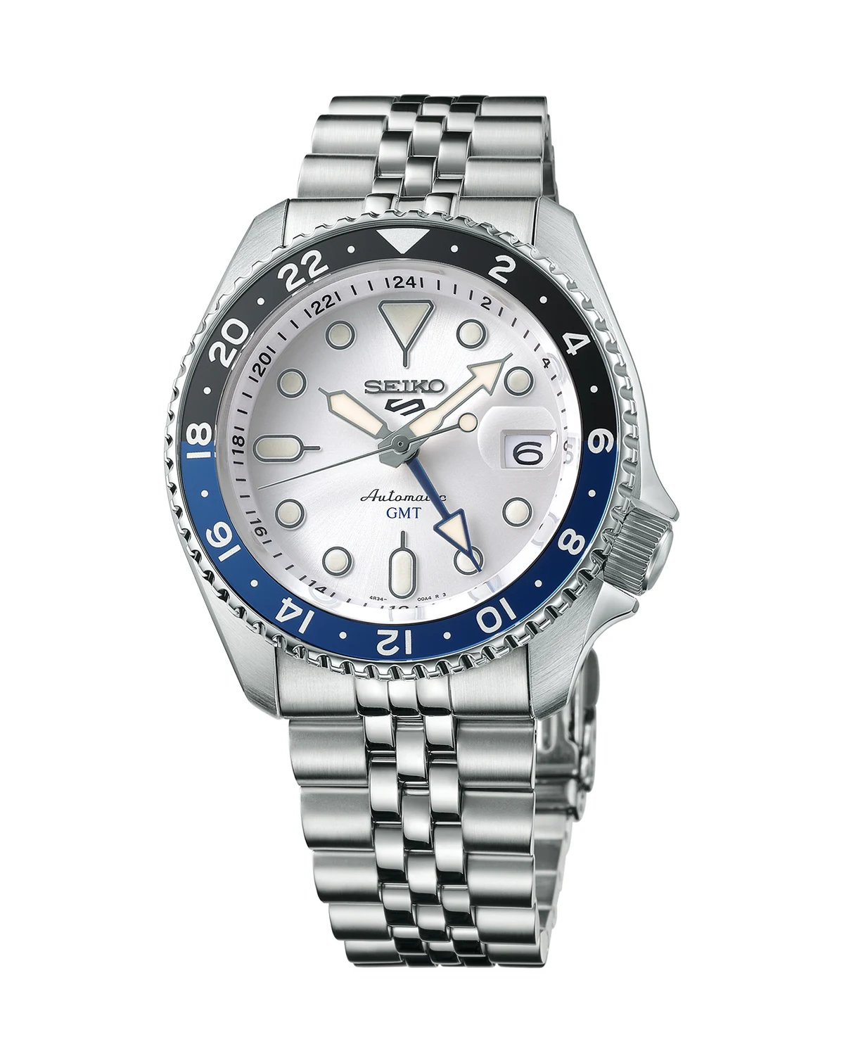 Men's Automatic 5 Sports Stainless Steel Bracelet Watch 42mm SSK033