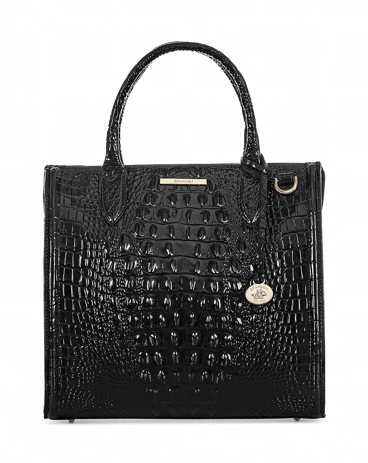 Caroline Melbourne Medium Leather Satchel Bag