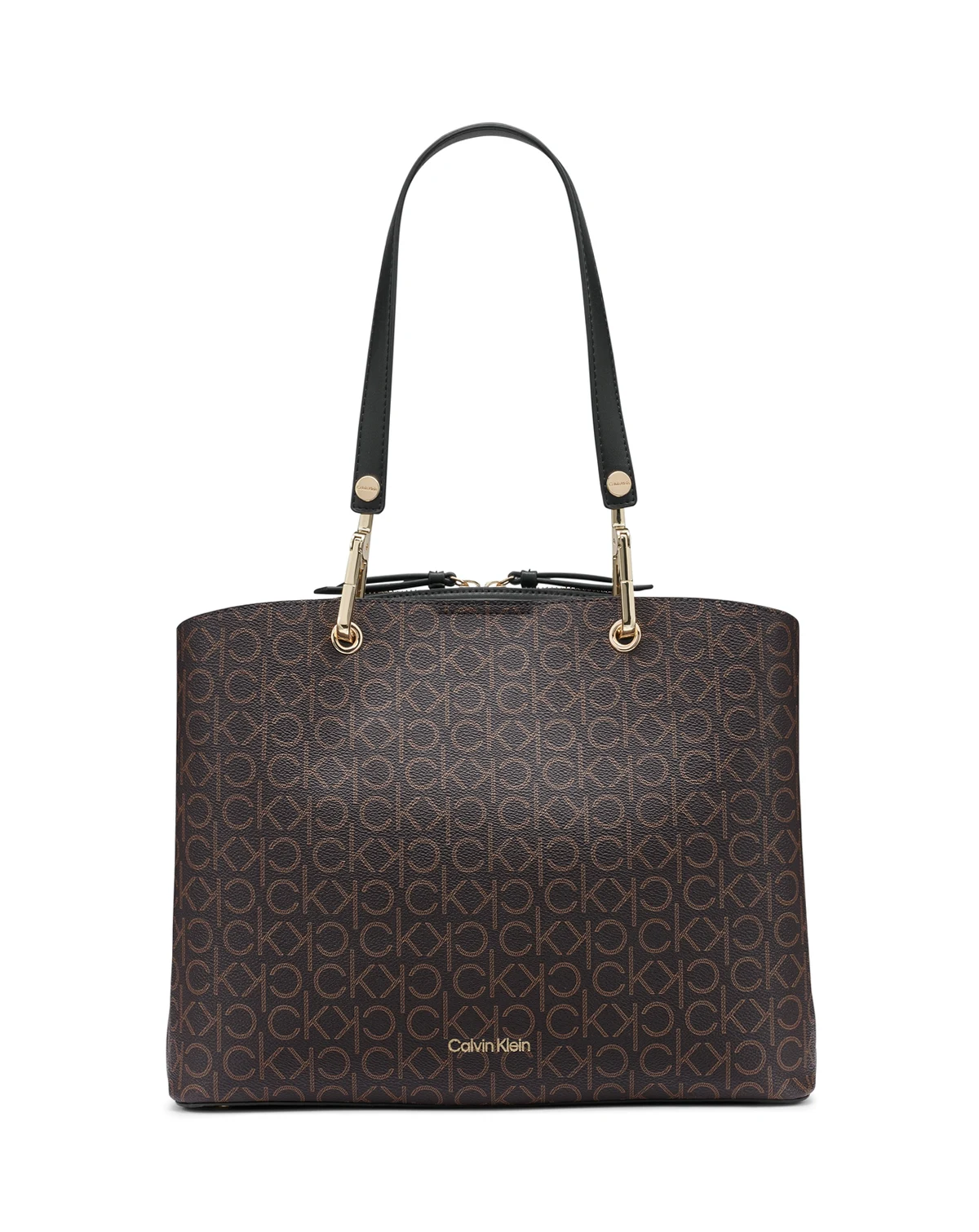 Garnet Signature Triple Compartment Large Top Zipper Tote Bag