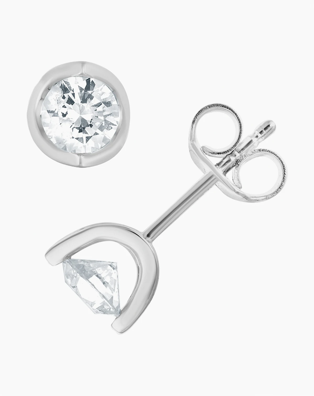 Diamond Stud Earrings (1 ct. t.w.) in 14K White or Yellow Gold