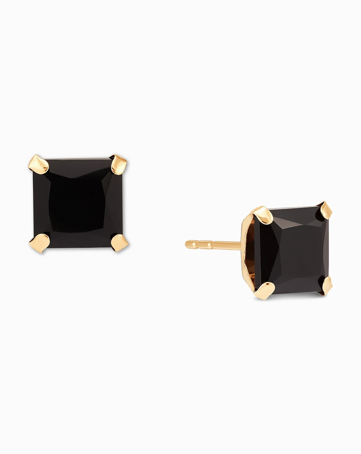 Onyx Stud Earrings in 14k Gold
